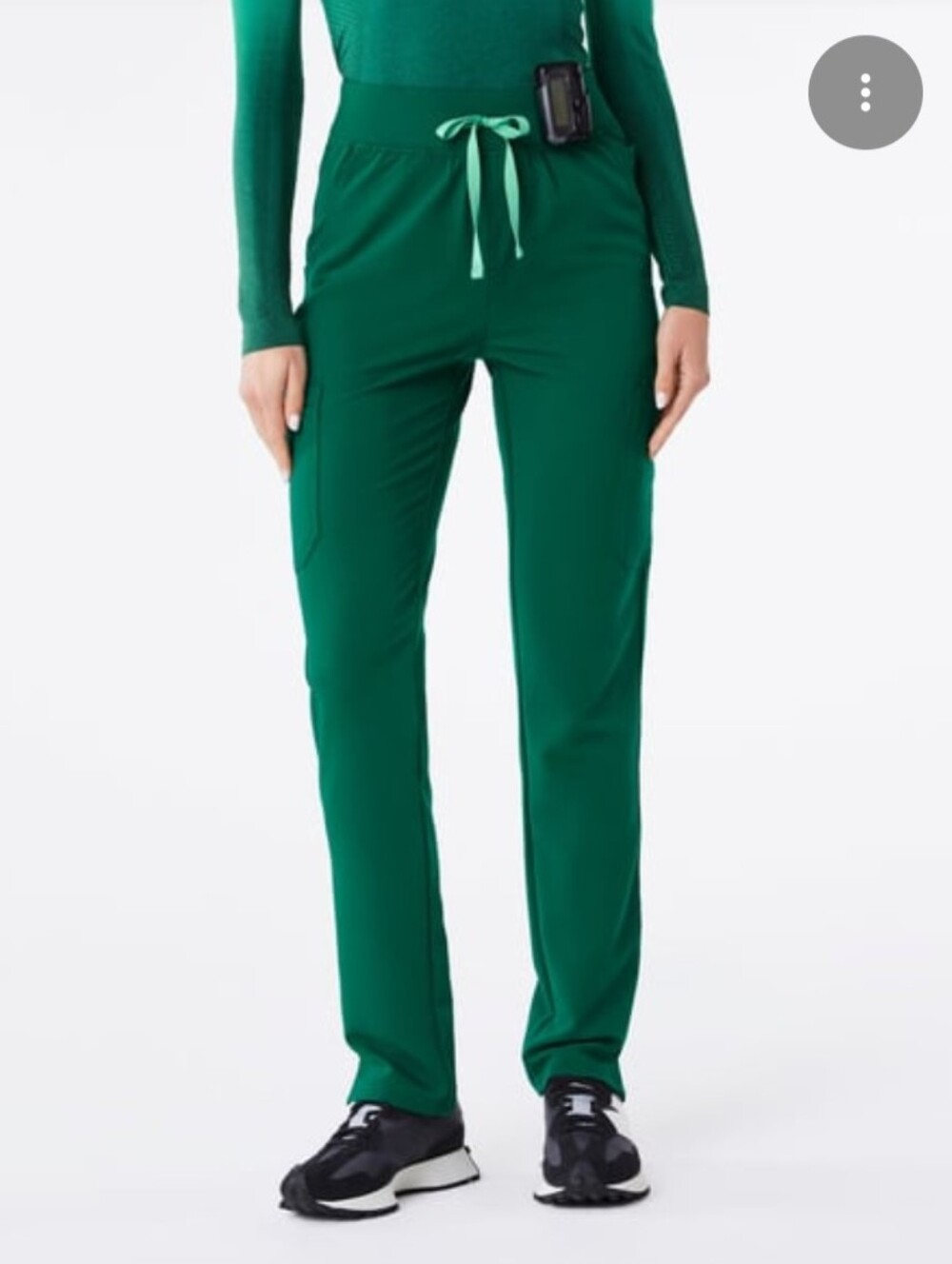 FIGS Hunter Green YOLA Slim Scrub Pants Women 5XL Petite High Rise Skinny